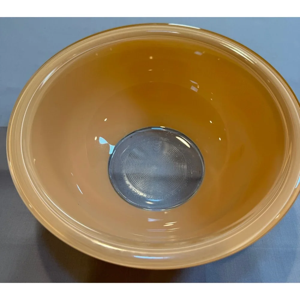 Vintage Pyrex 323 Orange Amber Tint Glass Mixing Bowl 1.5L Made in USA